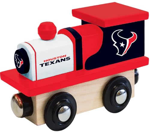 Image of MasterPieces Wood Train Engine - NFL Houston Texans, Officially Licensed Toy