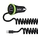 Belkin Boost Up Universal Lightning Car Charger with ChargeSync Cable and USB Passthrough (4 Feet)