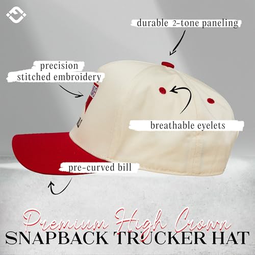 Funky Junque Vintage Canvas Snapback Hat - Adjustable 2 Tone Cap for Men Women - Put It On My, Cowboy, Girl Dad, Funny