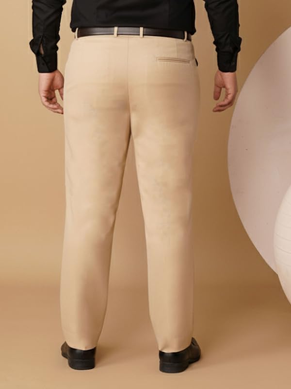 Image of OOMPH! Luxury Lycra Stretchable Formal Pants for Men | Stylish Slim Fit Men's Wear Trousers for Office or Party | Mens Fashion Dress Trouser Pant