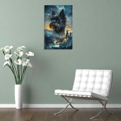 Impression toile Yorkshire Terrier cadeau idéal déco maison