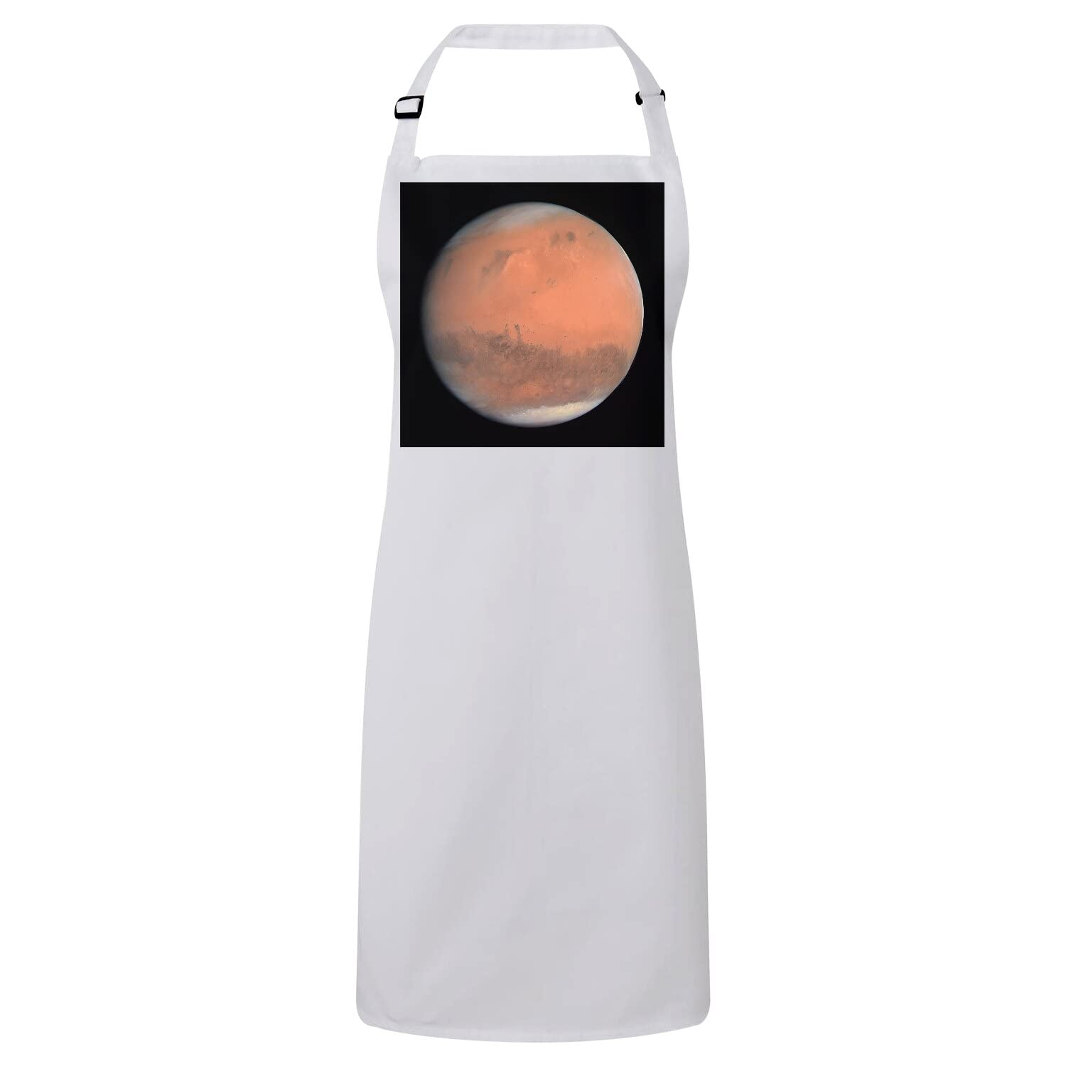 Tablier cuisine astronomie blanc espace planète Mars étoile