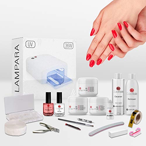 Kit completo uñas gel Lámpara UV 36W / Kit completo
