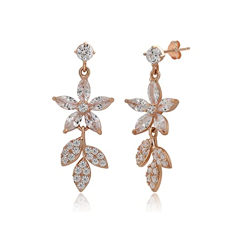 Boucles d'oreilles de mariage Meissa pendants en cristal pour sublimer votre robe de mariée