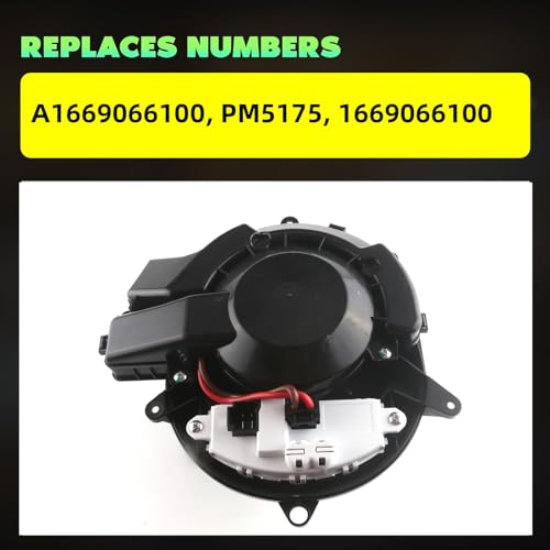 Image of 1669066100 A1669066100 Heater Blower Motor Assembly Fits for Mercedes-Benz ML550 ML400 ML250 ML63 GLE450 AMG GLE400 GLE350 GLE300d GLS550 GLS450