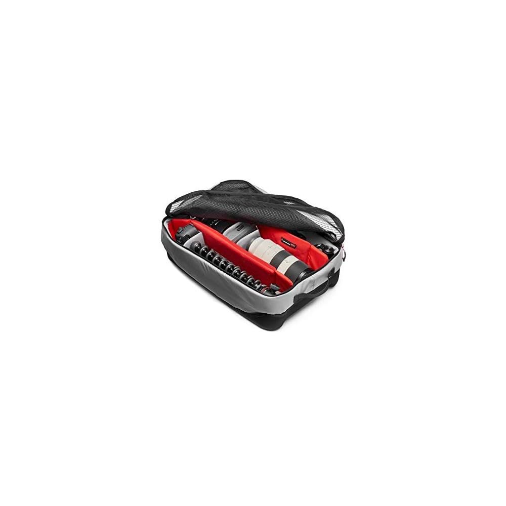 Manfrotto Mochila Convertible con Ruedas Reloader Spin-55 Pro Light para CSC, DSLR, Cámara Reflex Profesional, Capacidad para 2 Cámaras y Lentes, Bolsillo para PC de 15'' y Bolsillo para Documentos
