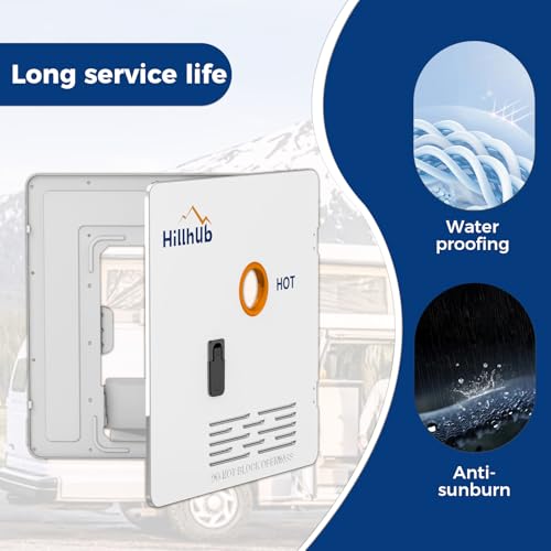 Image of Hillhub 18 x 18 Inches RV Water Heater White Door (ONLY DOOR). Door kit for Hillhub RV Water Heaters, Electrostatic Powder Coating Technique with Electroplate Sheet