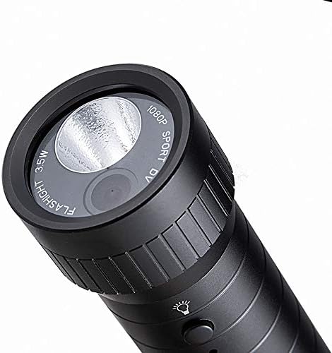 Mini Fire Fighter Metal Waterproof LED Flashlight HD 1080P Wide Angle Helmet Camera