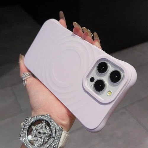 Coque iPhone 14 Pro Max silicone magnétique violet antichoc