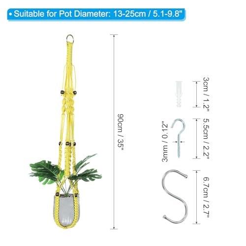 PATIKIL Macrame Hanging Planter - Image 2