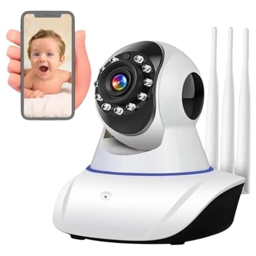 Câmera Inteligente e Babá Eletrônica Com Visão Noturna HD e Audio IP Sem Fio Seguraça Para Sua Casa Filhos Pet e Idoso Wifi Infravermelho Dispositivo Giratório