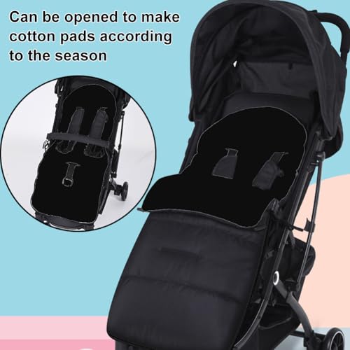 Chancelière pour poussette imperméable et coupe-vent avec doublure douce