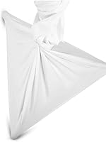 Vista 3 de PRORECK Cubierta de soporte para altavoz, falda para trípode, 360 grados, color blanco x 2