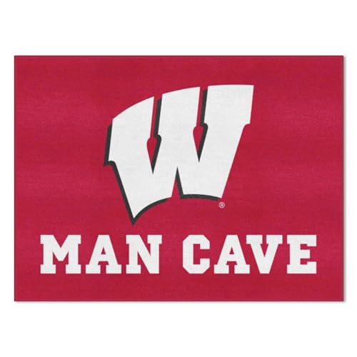 Tapis en nylon University of Wisconsin antidérapant et lavable
