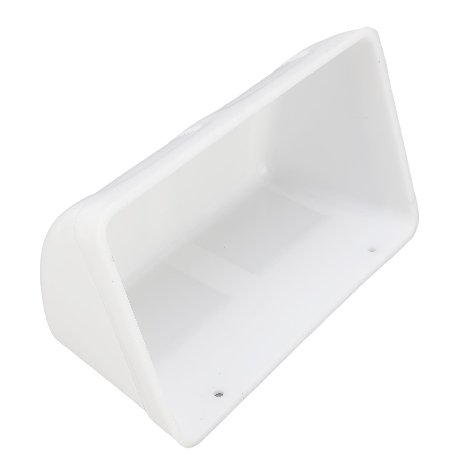 Alomejor Hängender Hühnerfuttertrog aus Kunststoff mit Großem Fassungsvermögen, Viehfutterbehälter für den Bauernhof (White)