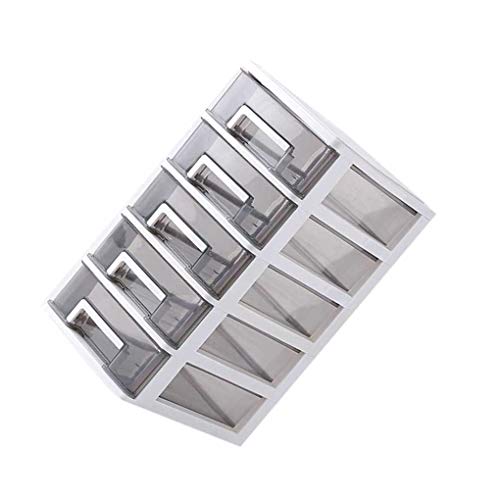 Jinzuke Trasparente Tabella cassetto Home Office Paper File Gadget Attrezzi di Trucco Storage Box Multipla Strato da scrivania Caso