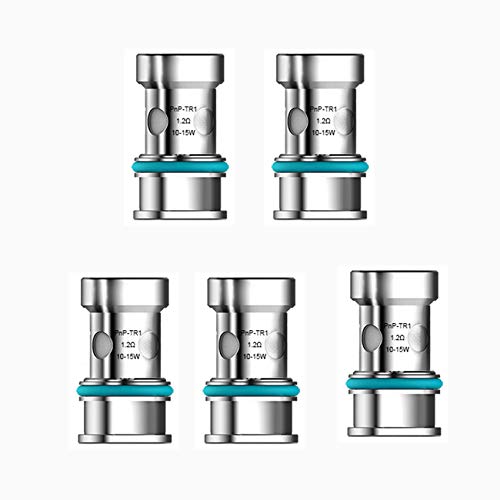 VOOPOO O Pnp Coil Pnp-tr1 Regular Coil 1.2 Ohm E Cigarette Vape Coil Per O V.suit Kit Pod V.suit (Pz), Acciaio, 5 Unità