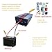 KRXNY 2500W Pure Sine Wave Car Power Inverter 12V DC to 110V 120V AC 60HZ with USB Port LCD Display