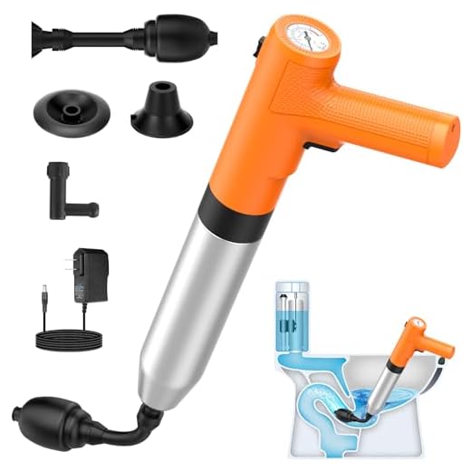 Electric Toilet Plunger with Holder