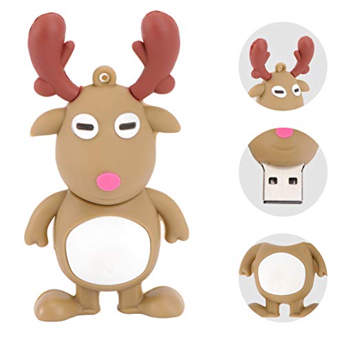 UKCOCO Figura Do Boneco de Neve de Rena Do Boneco de Neve de Natal 32Gb Pendrive de Silicone Stick d