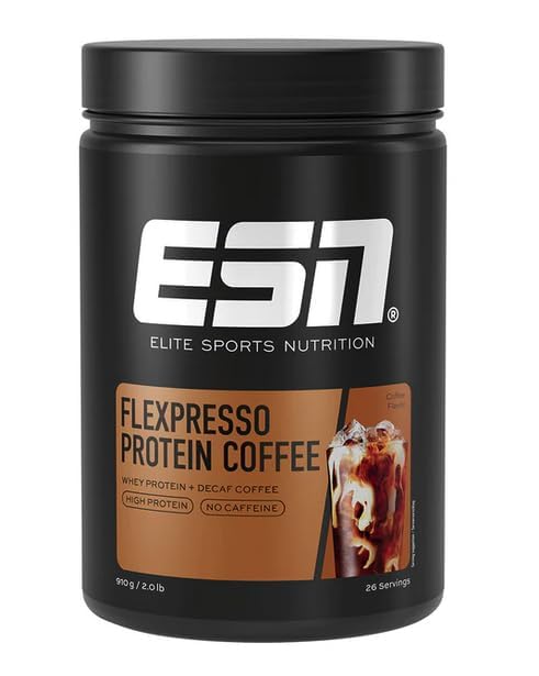 ESN Flexpresso Whey Protein with Coffee, Decaf Coffee, 907g Decaf Coffee 908 g (Package of 1)