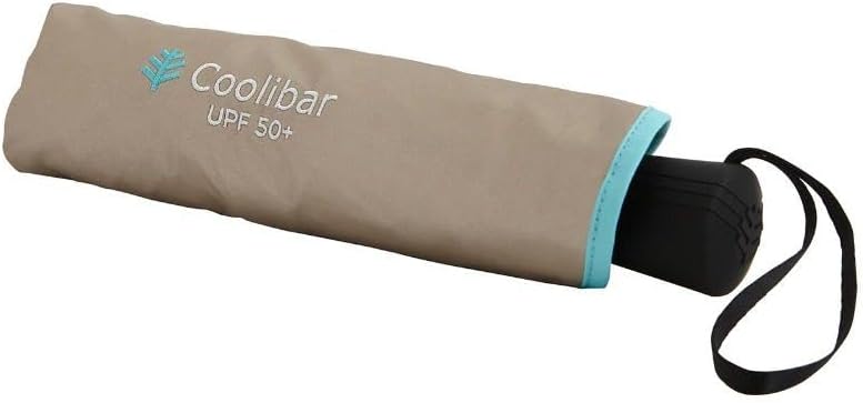 Coolibar Unisex Sanya Compact Umbrella - UPF 50+ Sun Protection - Cabana