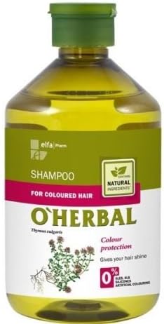 Shampoo for Coloured hair with Thyme extract O'Herbal 500ml Elfa Pharm