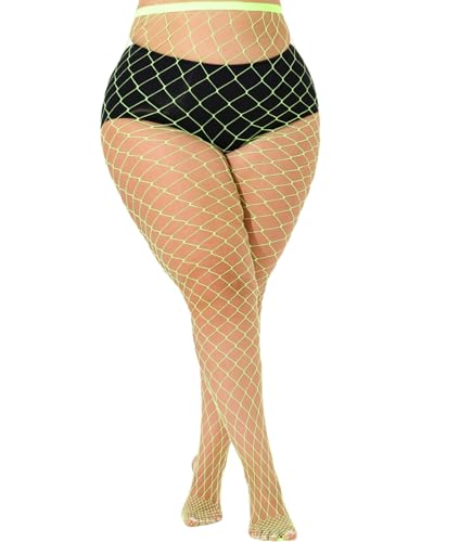 Image of Plus Size Fishnet tights stockings Big Mesh Leggings Pantyhose for women