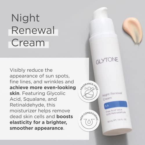 Glytone TSC-148 Night Renewal Cream With 5.5 Free Acid Value Glycolic Acid & Retinaldehyde thumb #1