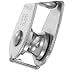 MAGICLULU 4pcs Stainless Steel Pulley Block Wire Rope Lifting Pulley Wheel Swivel Hook for Gym Attachments Sailing and Industrial Uses