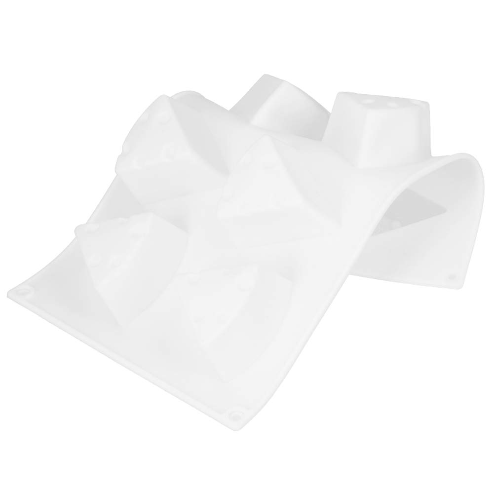 Mini Cake, 8 Cavity Cheese Cake Silicone Mold Cheese For Making with Food Grade Silicone For Making Ice Cream, Candies, Fondant, Chocolates, Soaps