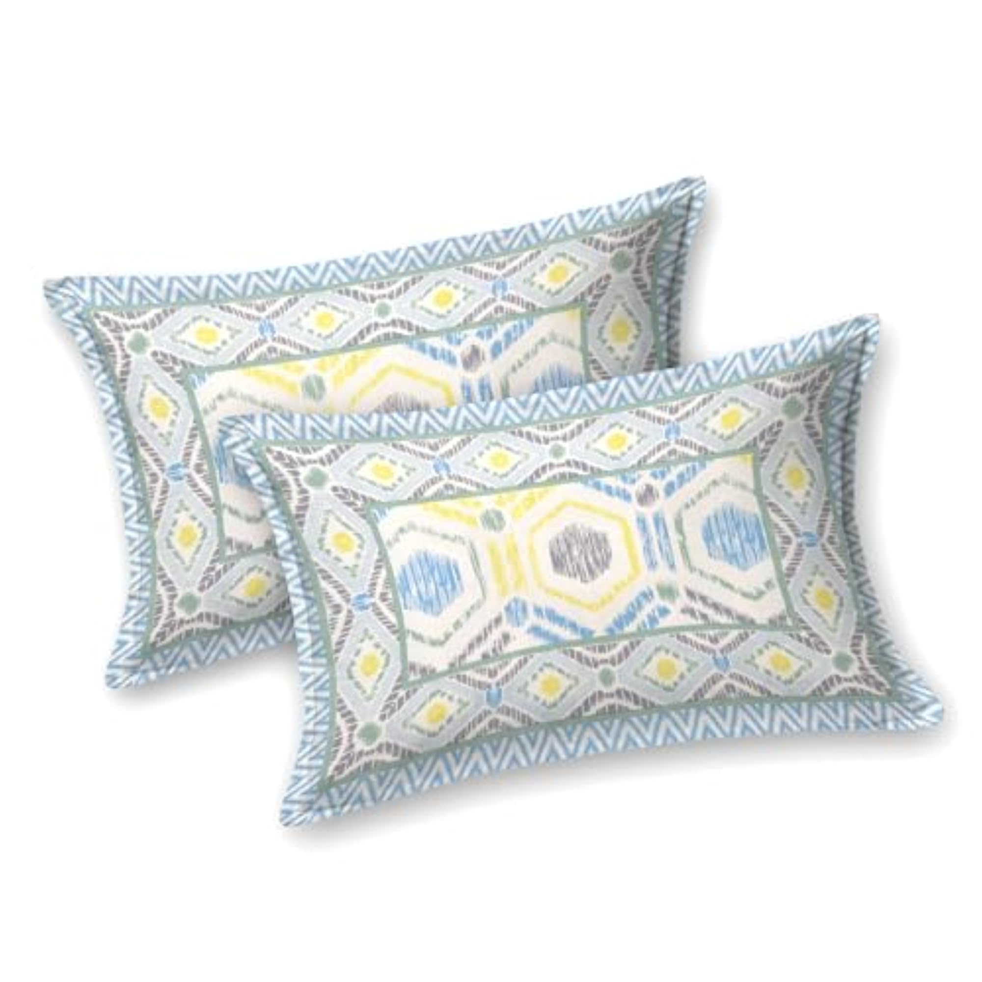 Hand Block Print Cotton King Size Double Bedsheet, Grey Ikat