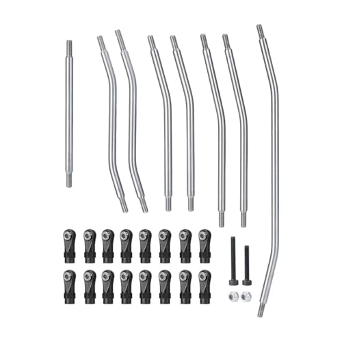 Rc Special Connecting Rod for Axial for Wraith 90018 90048 RR10 1/10 Stainless Steel Linkage Steering Link Rod Set RC Crawler Car Parts Accessories Replacement Use