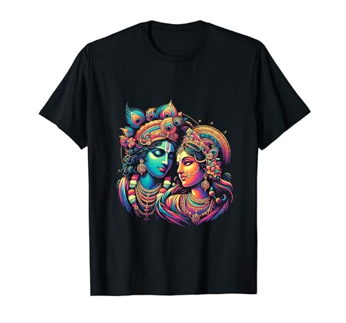 Seigneur Shri Krishna Radha Rani Radhika Krishna Amoureux T-Shirt