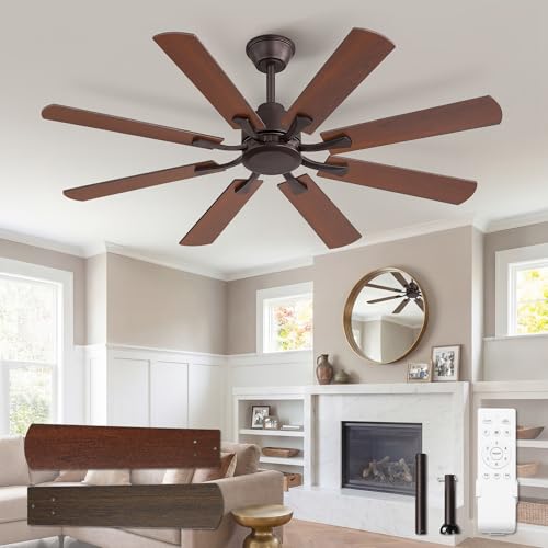 ZMISHIBO 52 inch no-light ceiling fan with DC motor