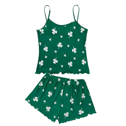 Pyjama deux pièces anti-chaleur caraco et short pour l'été