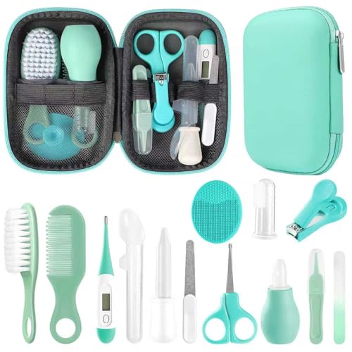 Baby Grooming Kit, Infant Safety Care Set with Hair Brush