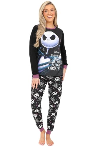 Disney The Nightmare Before Christmas Matching Family Pyjama Set Jack Skellington Xmas Halloween Mens Womens Boys Girls Pjs (12-13 Years) Black
