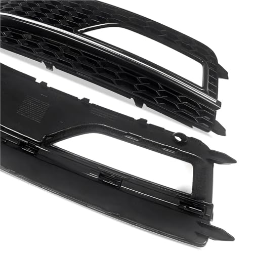 Grille antibrouillard RS4 pour Audi A4 B8.5 S-Line 2012-2015 en nid d'abeille chromé