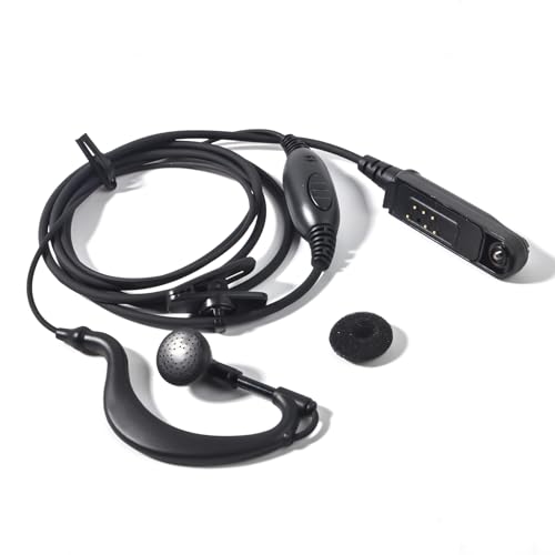 HYS Auriculares inalámbricos de 2 Pines compatibles con Baofeng UV-9G UV-9R GT-3WP UV-9R Plus UV-9R Plus MK1 UV-9R Pro UV-82WP(T-56) BF-T57 BF-9700 Walkie Talkie Auriculares (Tipo G)