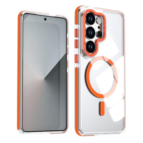 for Galaxy A26 �p �P�[�X MagSafe�Ή� ���� �w��h�~ ���������� �ϏՌ� ������� �ω��� TPU+PC�f�� ���C�����X�[�d�Ή� �T���X�� �M�����N�V�[ A26 �X�}�z�P�[�X �}�O�Z�[�t�Ή� �ԍڃz���_�[�Ή� ���y�� �����₷�� ��