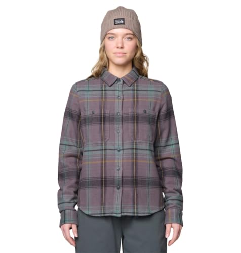 Mountain Hardwear Women's Plusher Long Sleeve Shirt, Purple Dusk Wyoming
