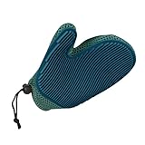 Ungtyb Dog Grooming Glove, Pet Bathing Brush, Dematting Massage Mitt, Gentle Silicone Bristles Soft Deshedding Glove for Puppy Cat Kitten Bunny Grooming, 7.87x5.91 Inches