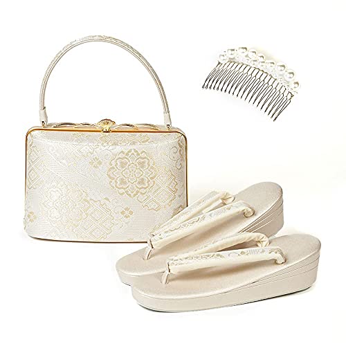 セットアップ 白梅 草履バックセット フォーマル 礼装用 絹帯地花菱