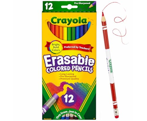 Crayola crayons de couleur effaçables 14 pièces coloriage enfant et dessin scolaire 68-4412