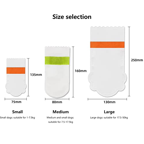 Dsstyles 20Pcs Pet Dog Disposable Booties,Waterproof Dirt-Proof Outdoor Puppy Shoes Paw Protection With Adjustable Straps For Small And Medium Dogs(M Size) #TOP7