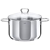 fissler kochtopf 24 cm Die Bodenkonstruktion (SiliTherm) sorgt für eine gleichmäßige und lange Wärmespeicherung. So kann während dem Kochen Energie und Zeit gespart werden