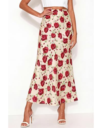 Image of BTFBM Satin Skirts for Women Trendy 2026 Summer Fall