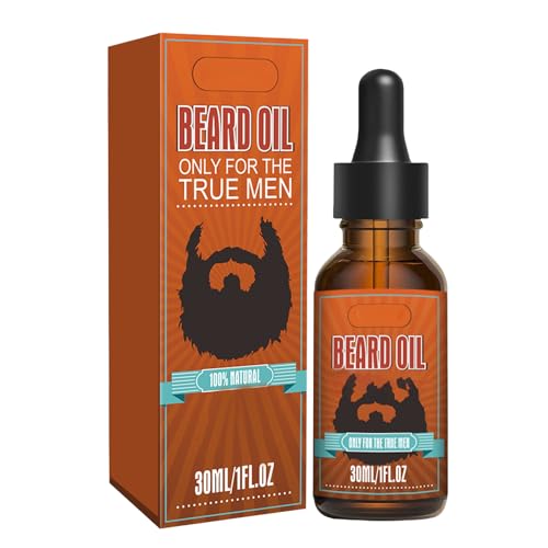 Aceite Barba Hombre, Aceite de Barba para Hombres, Aceite de Suero para el Crecimiento de la Barba, Suaviza Y Fortalece La Barba Y El Bigote, Nutra e Hidrate su Barba y su Piel 30ML serum