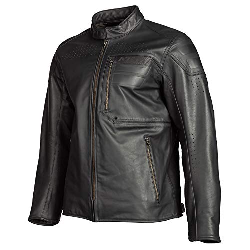 Amazon.com: KLIM Sixxer Leather Jacket SM Gunmetal Black
